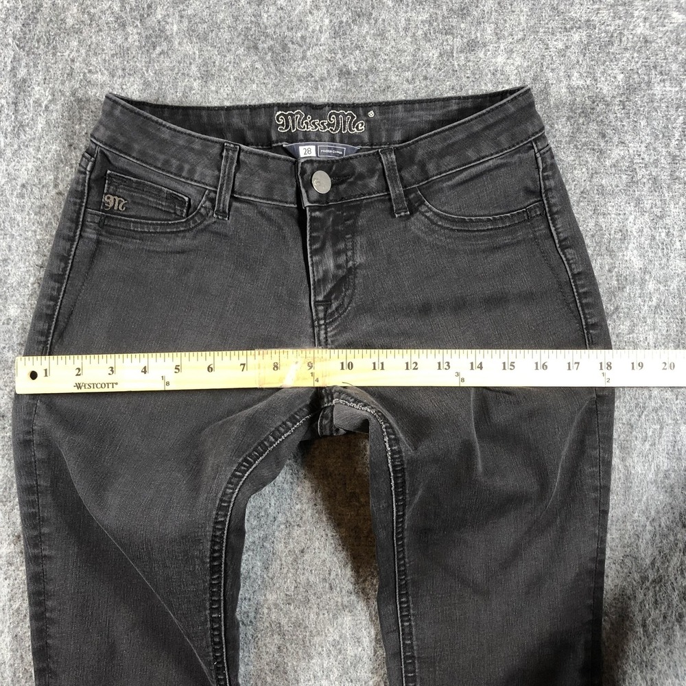 Miss Me Ashley Jeggings‎ Womens 28 Black Low Rise Skinny Stretch Denim Jeans - Picture 11 of 16